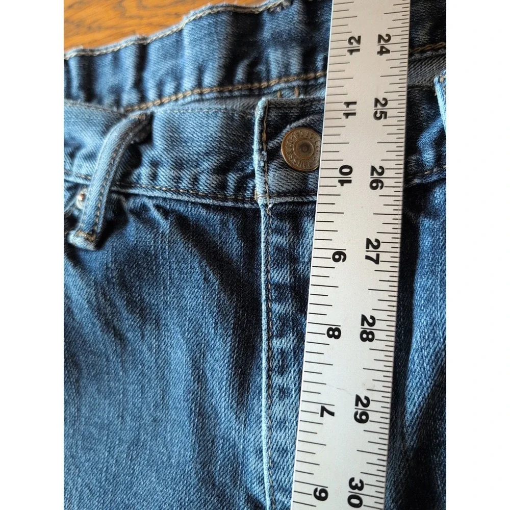 Levi's Men's 514 36x32 Original Straight Fit Jeans - Med Blue Wash 100% Cotton